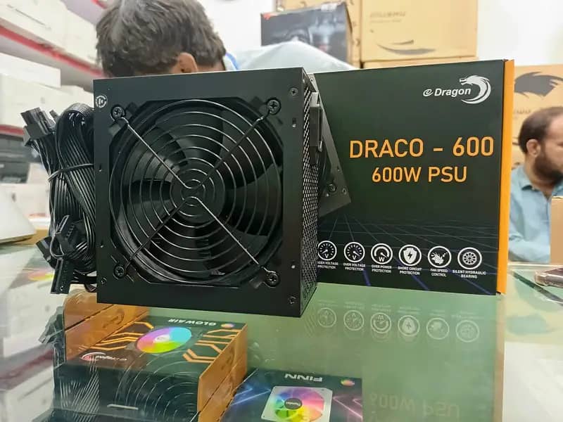 E-Dragon 600W Gaming Power Supply 1