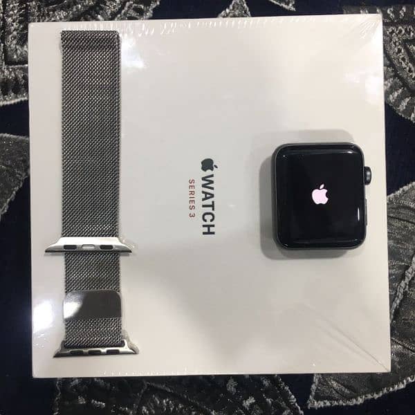 Apple watch series 3 42mm case space gary aluminum sport loop black 3