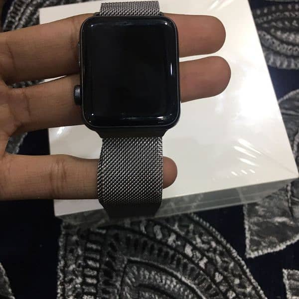 Apple watch series 3 42mm case space gary aluminum sport loop black 7