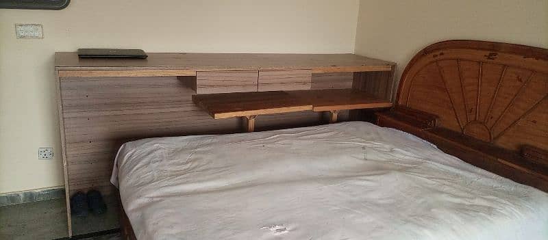 wooden double bed 1