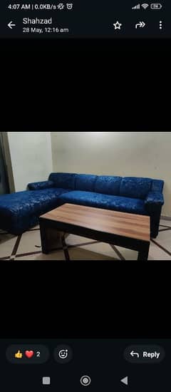 Sofa L shaped 6 seater