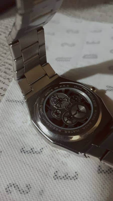 BW TWO TONE SKELETON WATCH 1