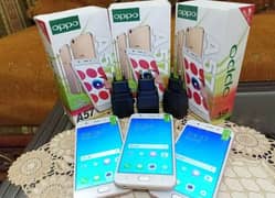 Oppo A57 with accessories