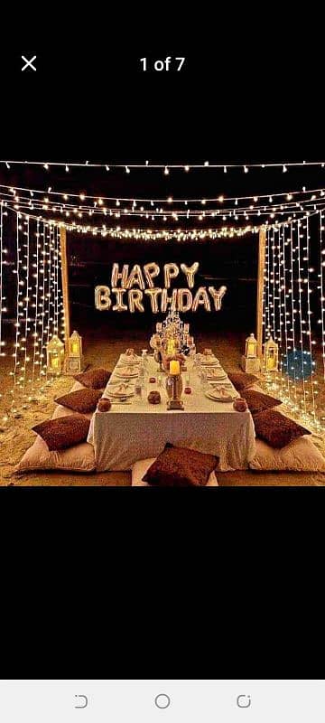 Birthday party//Light Decor / Masehri Decor Availab/DJ SOund / catring 13