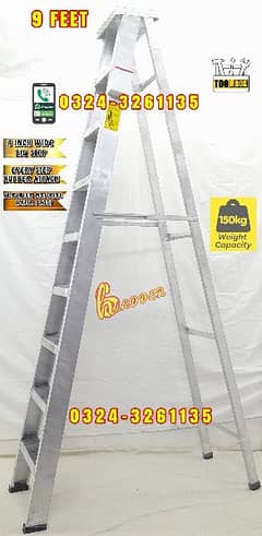 Almunium Ladder 9 Feet Heavy Quality