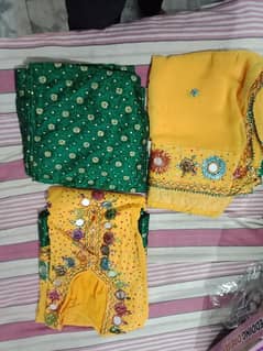 Mendi, Baraat, Valima dress