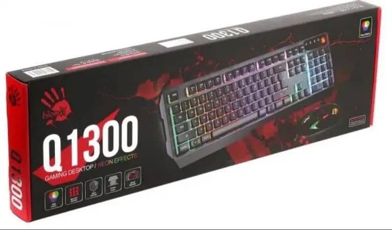 A4 Tech Bloody Q1300 Gaming Keyboard and Mouse 1