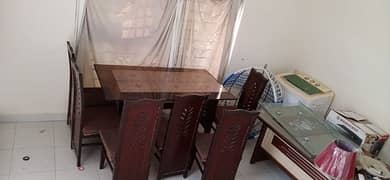 Dining Table Set with 6 Chairs for Sale