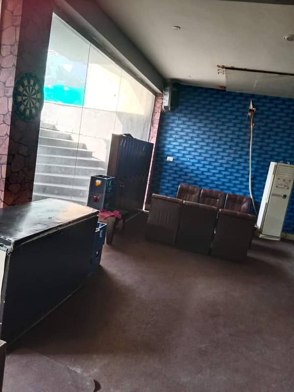 Ground floor hall for rent in johar town for snoker setup vip location near university 4