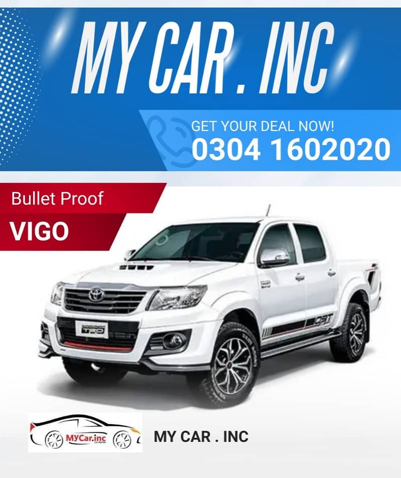 Bullet Proof Rent a Car Land Cruiser V8 Fortuner Revo BMW Available 12