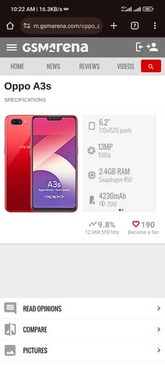 Oppo a3s (2ram 16gb) Exchange possible