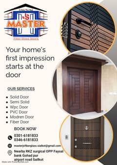 Water proof door/modern doors/cnc door/wpc door 0