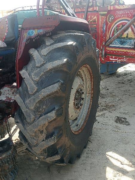 tractor 265 very good condition with dampar trala 3