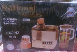 National Exclusive Blender Juicer Dry Mill 1000ml