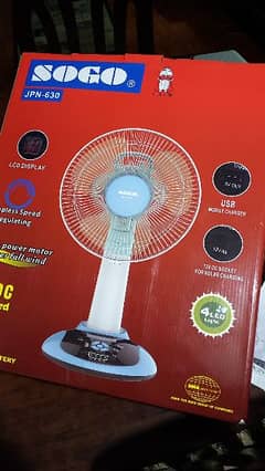 Sogo Rechargeable Fan