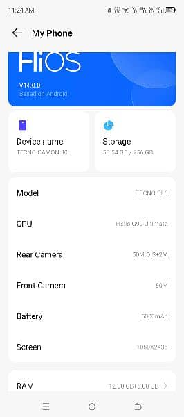 Tecno common 30 with packing 3