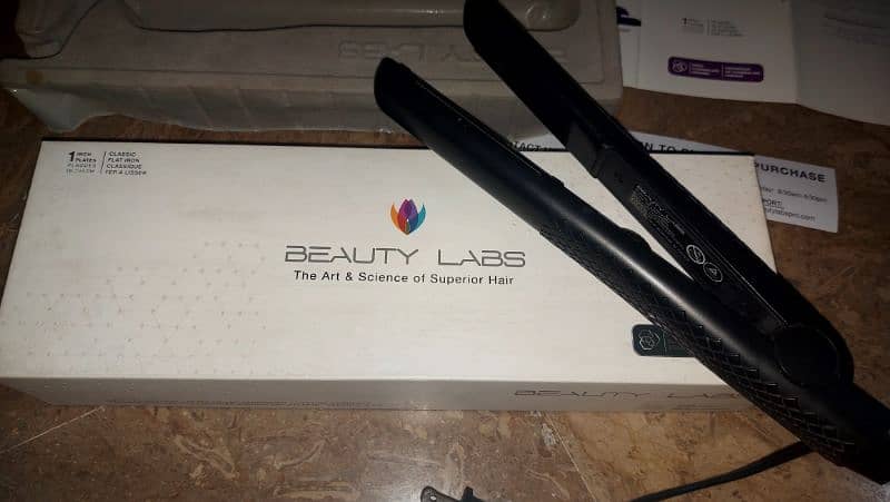 beauty lab hair straightener original. . . . 0