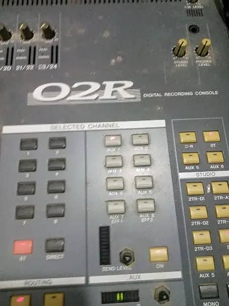 YAMAHA O2R 24 CHANNLES MIXING CONSOLE WITH LONG DUBLE DELAY LARGE HALL 7