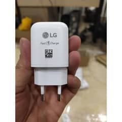 "LG 18W Fast Charger + USB-C Cable for G8, V50, V40, V30, Stylo 4/5 &