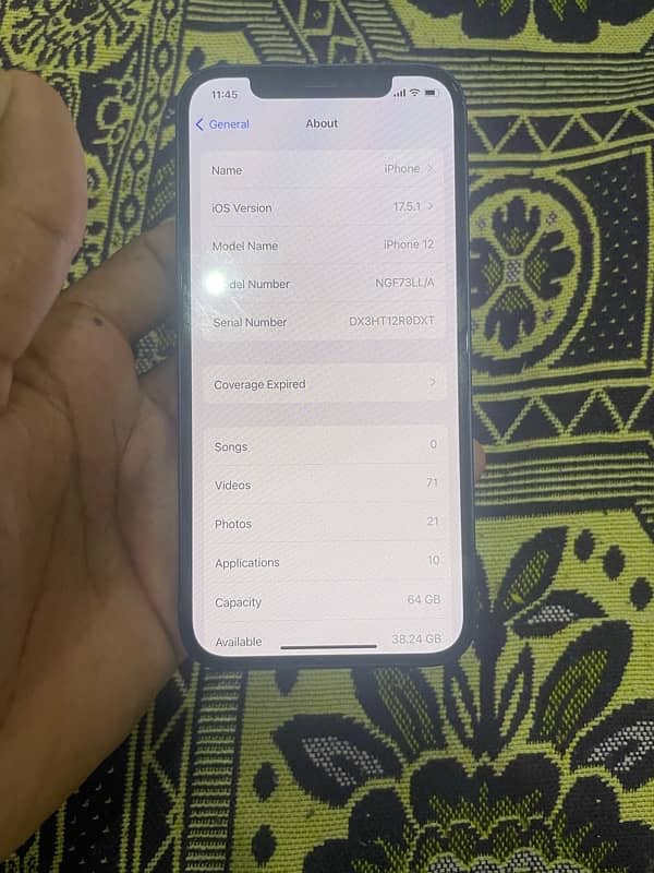 iPhone 12 64 Gb Jv sim working 0