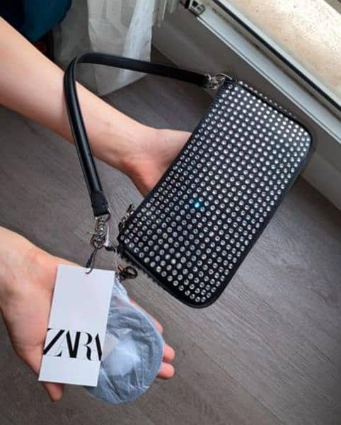 Zara Studded Mini Shoulder Bag 1