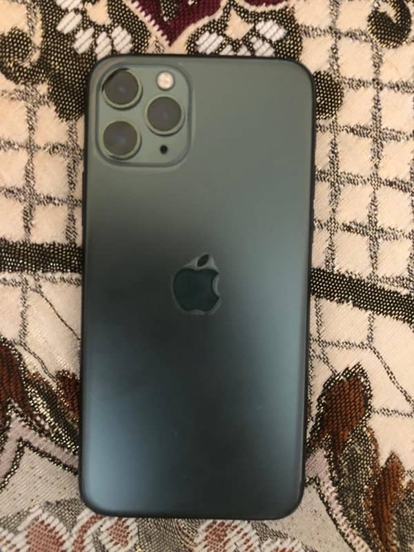 I phone 11 pro dul sim pta approved almighty green colour 0