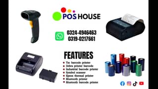 Cash counting machine, Cash Drawer , Barcode Scanner , Barcode Printer