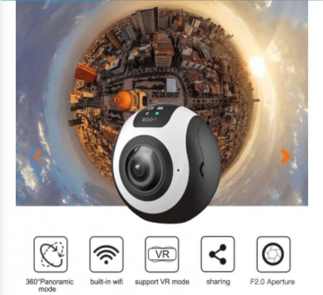 ROD-1 Spherical Dual Lens HD Panoramic 360 Degree Camera. . . . . !! 2