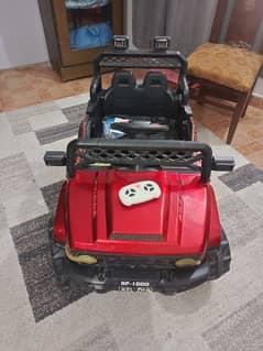 Jeep double battery with remote 1 to 7 year kids