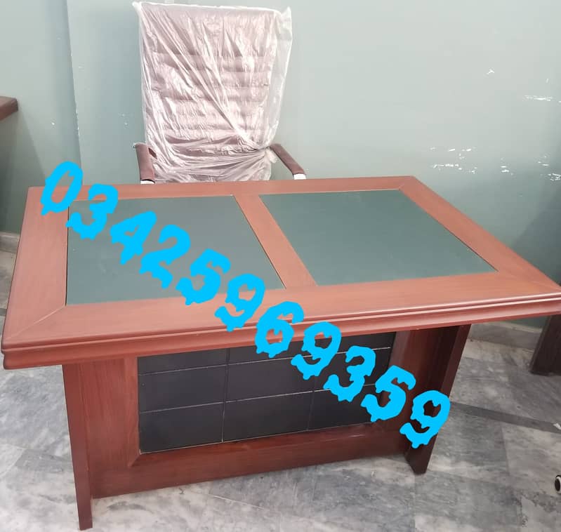 Office Ceo table employe work desk furniture study chair shop use rack 13