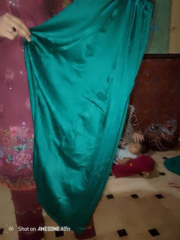 Birdal Green Hand work Drees One Time Used 10 by 10 condition 7