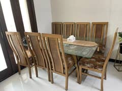 dinning table with 8 chairs