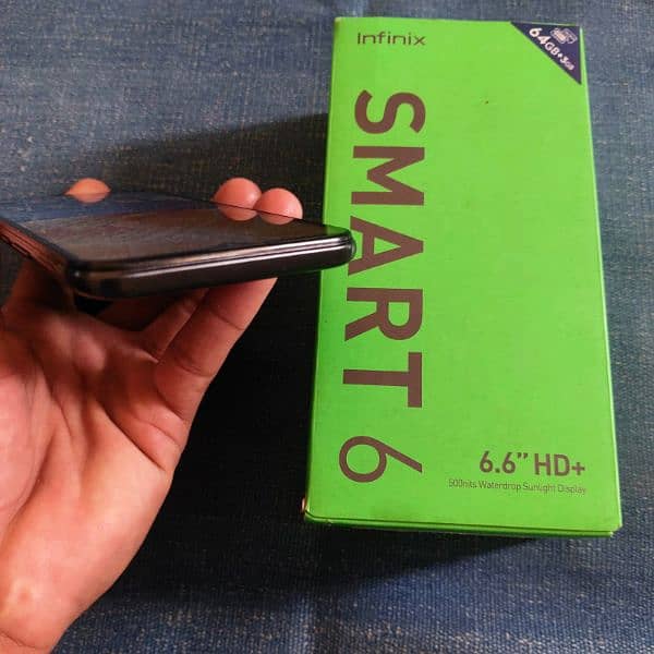 Infinix Smart 6 3gb/64gb with box charger  sealed set 6