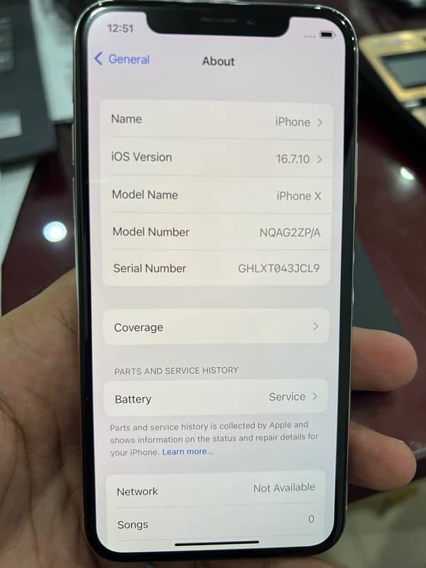 IPhone X 256GB PTA Approved 3