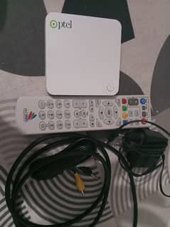 ptcl smart device  with box and remote all accessories