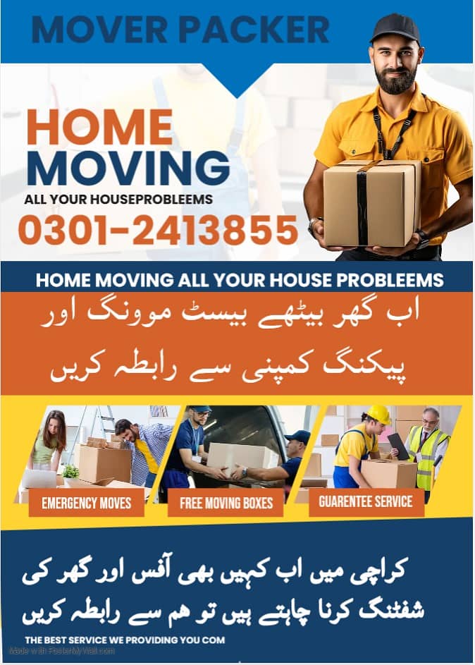 Mover and Packer service - House Shifting Service-Packing service 2