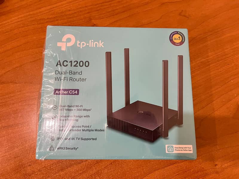 TP-Link Archer C54 AC1200 Dual Band Wi-Fi Router - 2.4 GHz and 5 GHz 0