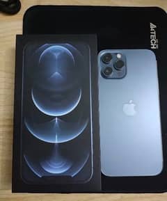 iphone 12pro max with box non pta waterpack box condition 128 10 by 10