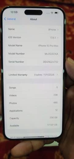 Iphone 15 pro max 256 GB