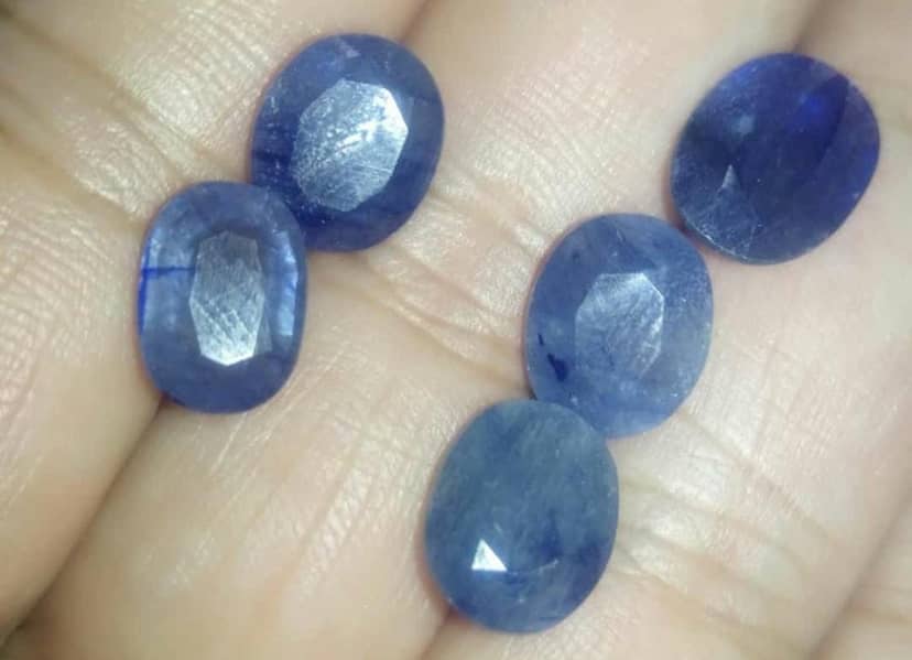 Neelam blue sapphire original and all natural gemstones pather 4