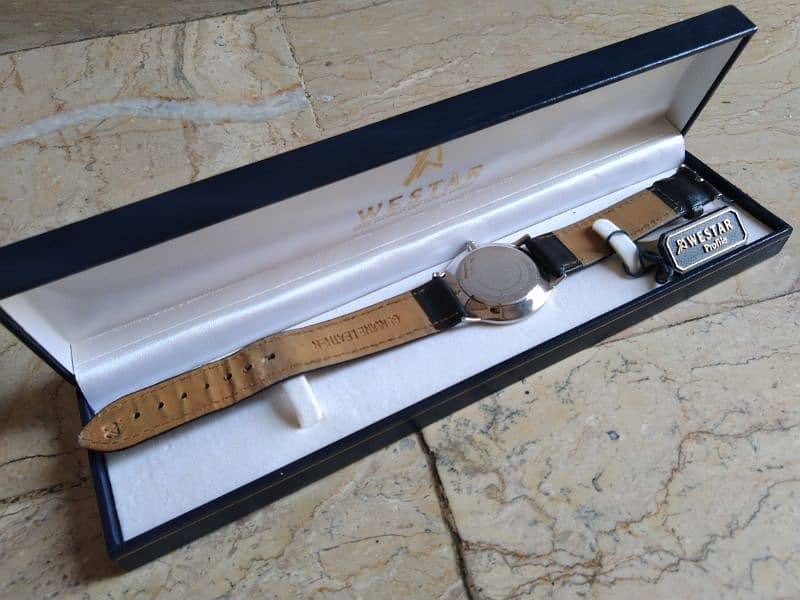 Westar Swiss Dress Watch Original Diamond & Sapphire Watch Brand New 3