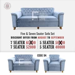 Royal King size sofa set Five seater and seven seater sofa in Karachi