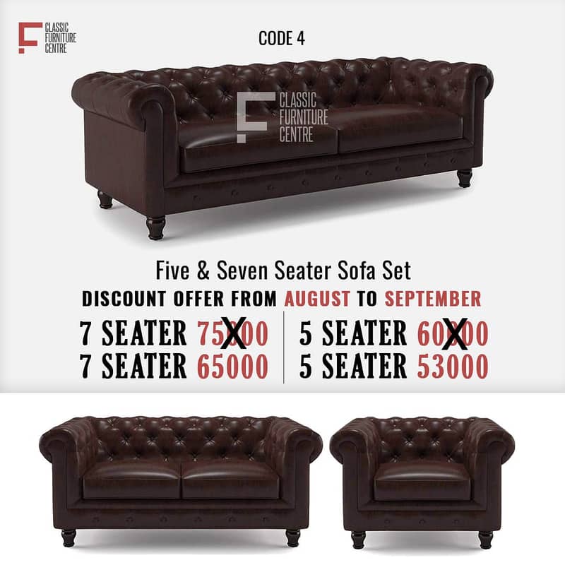 Royal King size sofa set Five seater and seven seater sofa in Karachi 1