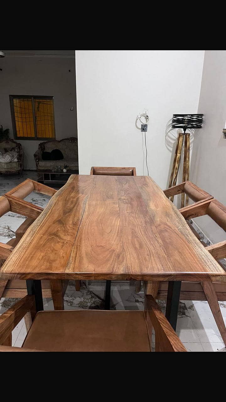 Live edge Dining table | Table | Dining | Wood |Table saller in Lahore 6