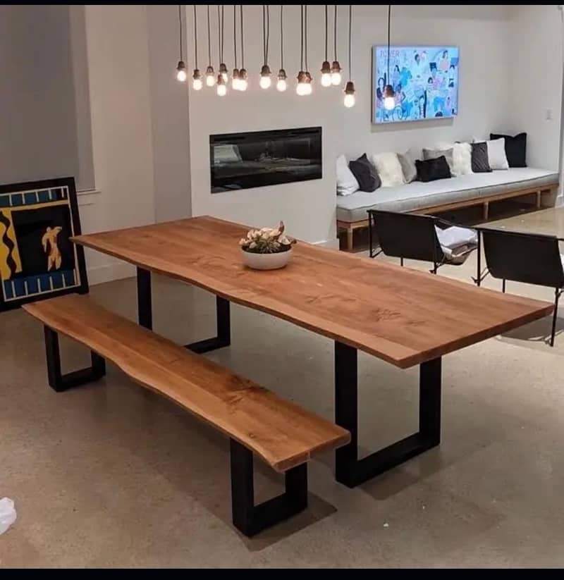 Live edge Dining table | Table | Dining | Wood |Table saller in Lahore 11