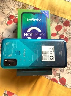 infinix Hote 9 play with box (4/64) 10/10 . ,,6000mh