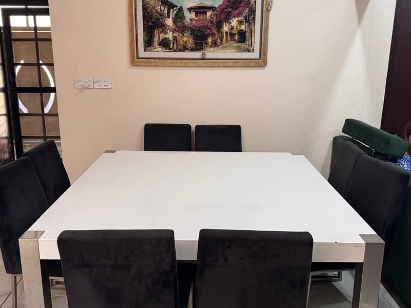 dinning table with 8 chairs 1