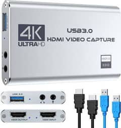 Video Capture Cards, 4K Livestream Games Video Capture Device, 60fps