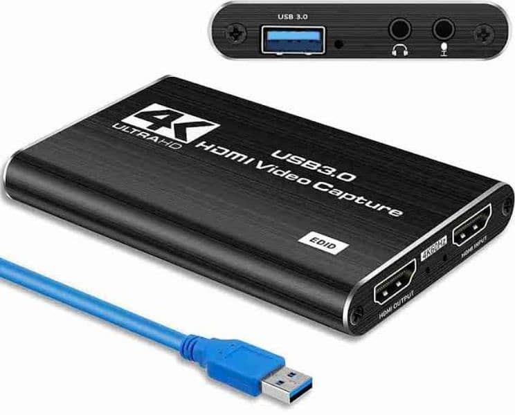 Video Capture Cards, 4K Livestream Games Video Capture Device, 60fps 3