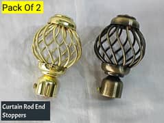 Pack of 2 - Beautiful Curtain End Stoppers - China Imported End